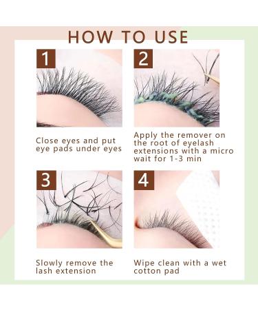 Green Tea Eyelash Extensions Remover Cream 30g - Fast Action & Low Irritation for Sensitive Eyes - Buy Online on GoSupps.com