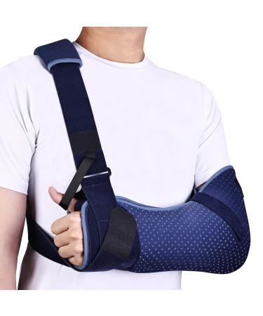 Arm Sling for Shoulder Injury with Waist Strap - Immobilizer Brace Support for Sleeping Rotator Cuff Surgery (Comfort Version Left Small 25-30.5 inch) S Left Arm
