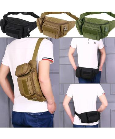 Tactical Fanny Pack with U.S Patch - Military Waist Bag for Outdoor Activities (ACU) - 1 Pack - Buy Online on GoSupps.com