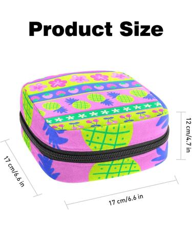 Colorful Fruits Sanitary Napkin Storage Bag Feminine Menstrual Cup Pouches Nursing Pad Holder Tampon Bags Portable Period Bag for Women Teen Girls 1Pcs Multi-colored 9 - Buy Online on GoSupps.com