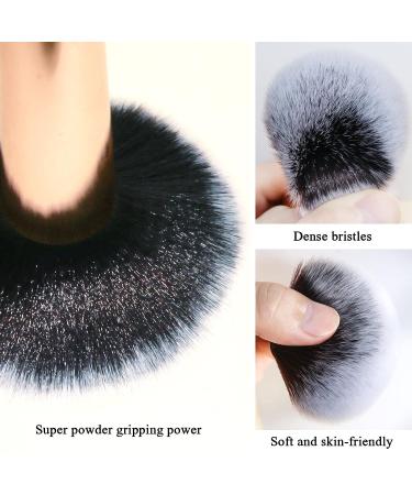 Banidy Makeup Brushes Set with Wooden Handles for Flawless Blending - Ideal for Powder, Foundation, Highlighter, Blush & Concealer - Buy Online on GoSupps.com