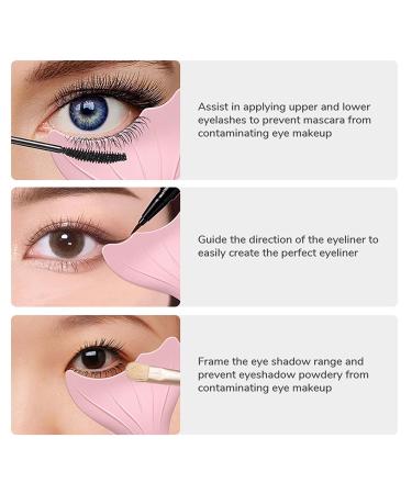 Silicone Mascara Shield Applicator Guard for Precise Lash Application - Pink | Reusable Eyeliner Tool for Upper and Lower Lashes - 0.96oz - Buy Online on GoSupps.com
