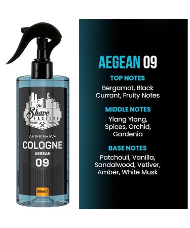 the shave factory Pump Spray After Shave Cologne - Aftershave Cologne Aftershave For Men (09 Aegean) - Buy Online on GoSupps.com