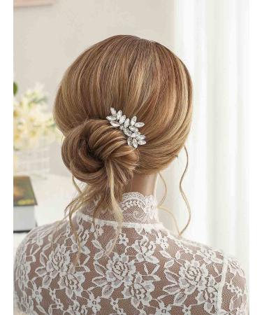 Unicra Crystal Hair Comb - Wedding Silver Headpiece for Brides & Bridesmaids - Buy Online on GoSupps.com