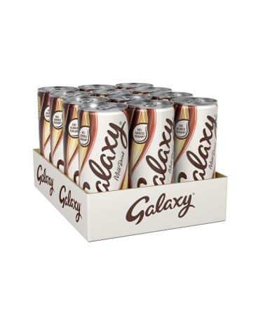 Galaxy Milk Chocolate Ready To Drink Can 250ml (Pack of 12) No Added Sugar Vegetarian - Buy Online on GoSupps.com