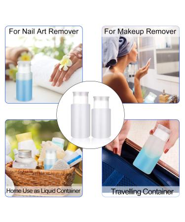INFILILA Push Down Pump Dispenser Bottles Kit - 4PCS (2x180ml, 2x160ml) with Bonus Labels and Funnels - Ideal for Alcohol, Acetone, Polish, and Makeup Removal - Buy Online on GoSupps.com