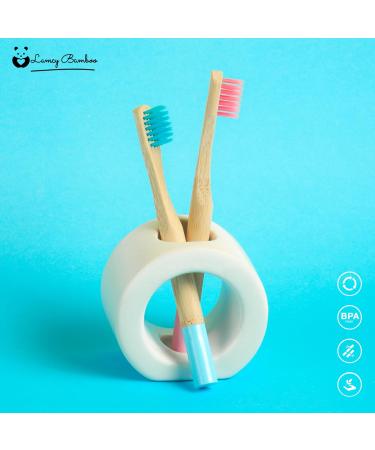 Kids Bamboo Toothbrushes (5 Pack) | Organic & Biodegradable | BPA Free Soft Bristles Toothbrushes | Eco-Friendly Natural Bamboo Toothbrush Set | Charcoal Wooden Toothbrushes Kids - 5 Pack - Buy Online on GoSupps.com