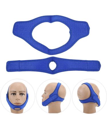 Vface Chin Strap Anti Snoring Straps - Splicing Anti Snoring Belt for Men and Women (Blue) - Buy Online on GoSupps.com
