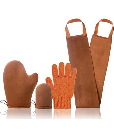 Self -tanned glove 4 pieces glove self -browning glove for self -tanned gloves for self -brown tanning glove self tan gloves self -tanners back application