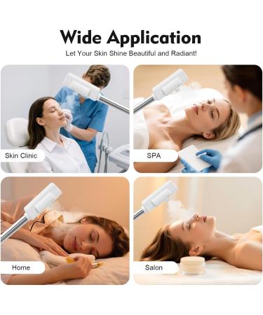  Poyujkyhr Standing facial steamer with ozone sterilization and warm spray mode 360 rotating with LCD screen PTC steam device heating for deep cleansing - Buy Online on GoSupps.com