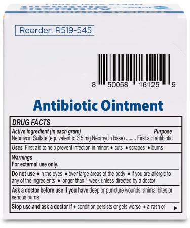 Globe (25 Packets First Aid Antibiotic Ointment 0.9g Single Packet First Aid Kit for Minor Scratches Wounds Cuts and Burns Prevents Infection Travel Size - Buy Online on GoSupps.com