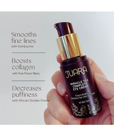 JUARA Miracle Tea Complete Eye Creme - Brightening & Hydrating | Reduce Dark Circles & Fine Lines | 0.5 oz - Buy Online on GoSupps.com
