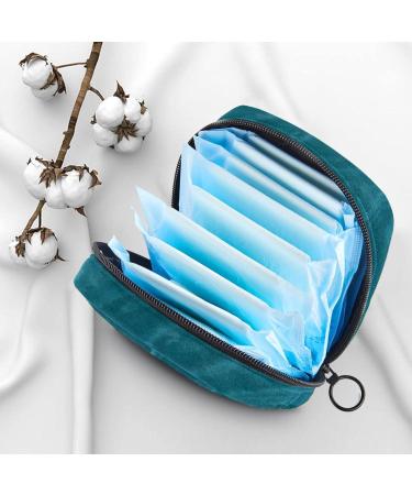 Blue Batik Ladies Napkins & Storage Bag Portable Menstrual Cup Holder for Women Teenagers & Girls - Buy Online on GoSupps.com