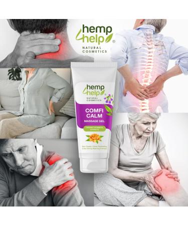 Natural Comfrey & Calendula Massage Gel - Quick Joint Pain Relief Bone & Skin Repair Vegan Eco-Friendly One Sold One Tree Planted - Buy Online on GoSupps.com