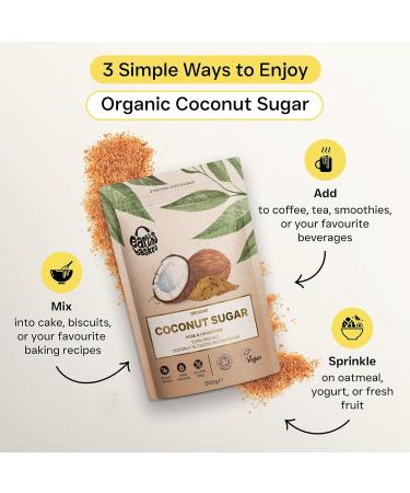 Earths Basket Organic Coconut Sugar 500g for drinks desserts & baking. - Buy Online on GoSupps.com