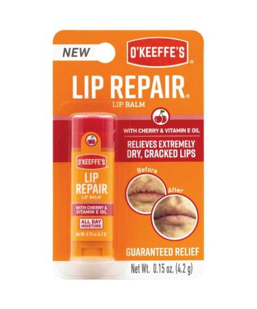 Buy O'Keeffe's Cherry Lip Balm with Vitamin E Oil | 0.15 oz - Intense Lip Repair for Soft Healthy Lips | Fast International Shipping - Buy Online on GoSupps.com