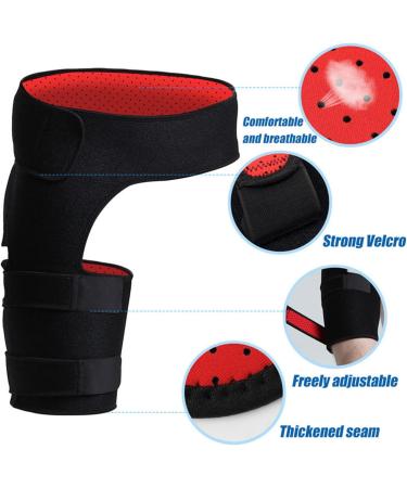 Milltrip Hip Brace & Thigh Compression Sleeve for Men & Women - Optimal Hip Groin Support to Reduce Stiffness & Soreness - Buy Online on GoSupps.com