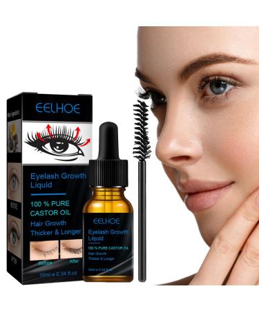 Eastuy Castor Oil Eyelash Base - Castor Oil Pure Brow Lash | Multifunctional Castor Oil Eyelash Primer for Eyelashes Eyebrows Hair Growth Primer Enhancer