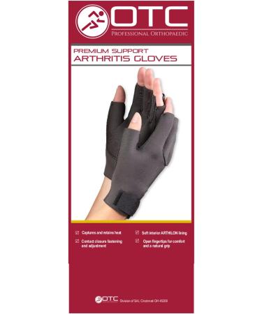 Buy OTC Premium Support Arthritis Gloves - Large Black Pair for Effective Pain Relief | Fast International Shipping - Buy Online on GoSupps.com