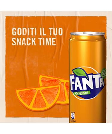 Fanta Original Alcohol-Free Refreshing Drinks with Orange Juice Disposable Box 250 ml + 1 Box of San Benedetto Lemon Iced Tea Sugar Free 330 ml - Buy Online on GoSupps.com