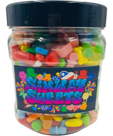 Simway Sweets Jar 1kg - Unwrapped American Pick N Mix Sweets - Includes Nerds Runts Charms Mike N Ike & More - Buy Online on GoSupps.com
