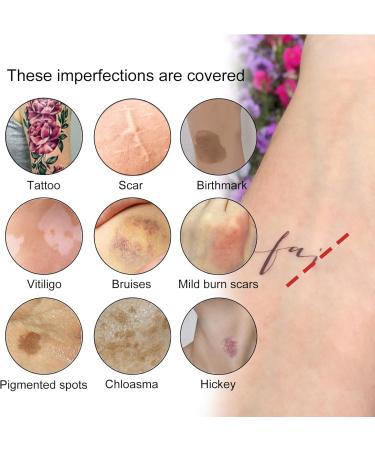 Mnozreo Teint Couvrant Tatouage Corrector of the Tatouage 20G*2 Invisible Motifs or Imperfections - Buy Online on GoSupps.com