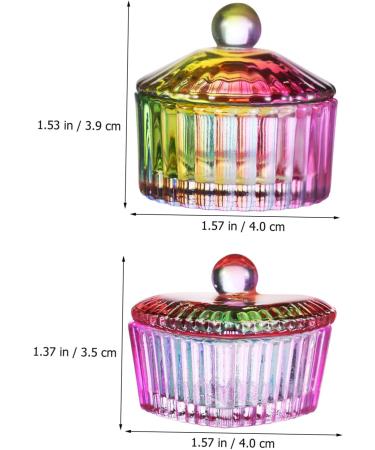 Beaupretty 4 Pcs Colorful Crystal Cup Nail Art Dappen Dish Monomer Dish Dappen Dishes Acrylic Nails Acrylic Nail Brush Container with Lid Monomer Acrylic Nail Storage Bowl - Buy Online on GoSupps.com