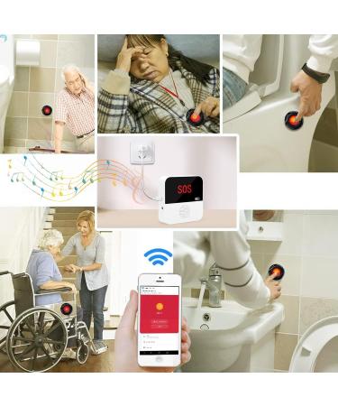 Chunhee Smart Emergency Button for Seniors | Tuya WiFi SOS Alert System - 2 Buttons & 1 Recipient - Ideal for Elderly & Handicapped Care - Buy Online on GoSupps.com
