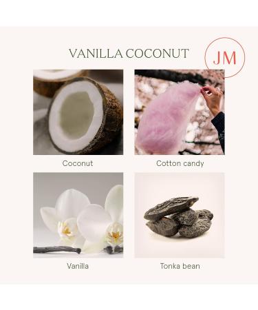 La Jolie Muse Vanilla & Coconut Scented Candle - 12.3oz Natural Soy Wax, Long Burning, Perfect Gift for Women - 80 Hours Scented Home Candle - Buy Online on GoSupps.com