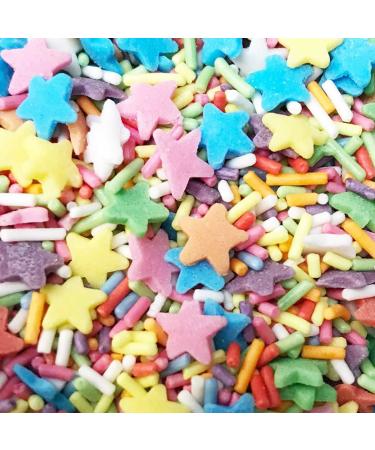 A Pinch Of... - Bakery Mix - 25g. A pretty matt mix of strands and rainbow star is ideal for all your cakes and bakes. Just enough for a single bake (Bakery Mix)