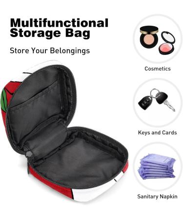 Women's Portable Period Kit - Bonds Storage Pockets Stillpad Holder in White & Rose - Ideal Feminine Product Bag for Girls - Buy Online on GoSupps.com