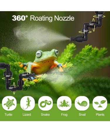 Reptile Air Humidifier - Dasalles Shine Foggy System with 360 Adjustable Nozzles for Terrariums | Ideal for Reptiles Amphibians and Rainforest Plants - Buy Online on GoSupps.com