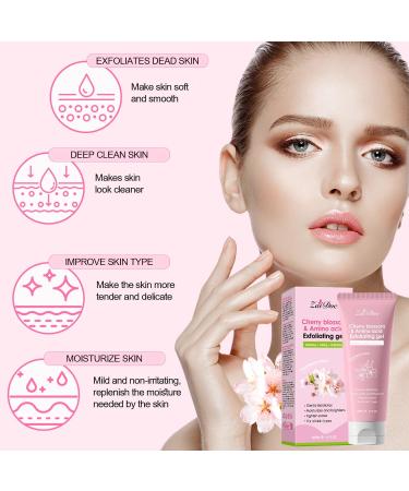 Zaidoc Japanese Cherry Blossom Body Scrub with Hyaluronic Acid and Panthenol Exfoliates and Hydrates for Smooth Glowing Skin 4 oz - Buy Online on GoSupps.com