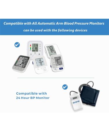 Buy Blood Pressure Cuff 12.6 -15 (32-38CM) - Adult Arm BP Replacement Cuff with 6 Connectors - Fast International Shipping - Buy Online on GoSupps.com