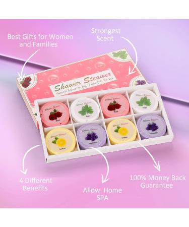 Jemyda 8-Pack Shower Steamers for Women - White Sage Lemon Lavender Rose Aromatherapy Shower Bombs for Relaxation and Purifying Experience - Buy Online on GoSupps.com