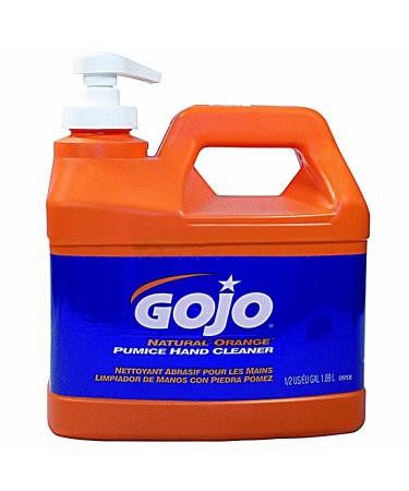 Gojo Hand Cleaner With Pumice Orange Formula 1/2 Gal. Plastic Bottle