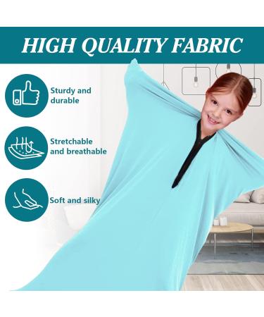 Sensory Body Sock for Kids 40x27 - Full-Body Wrap for Stress Relief - Autism & Anxiety - S(89-112CM) Light Blue - Buy Online on GoSupps.com