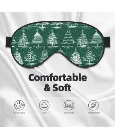 Adjustable Double-Sided Christmas Trees Sleep Mask | Soft Eye Covers for Perfect Shading & Reduced Eye Edema | International Shipping Available - Buy Online on GoSupps.com
