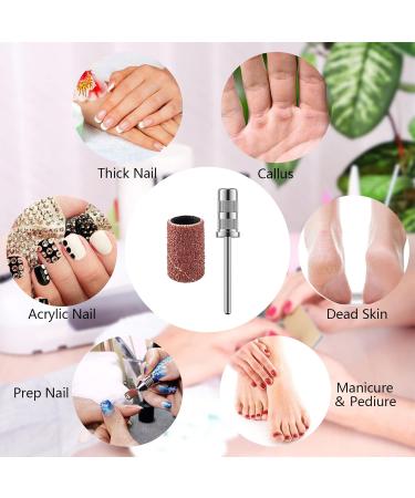 Luckaide 100pcs 180 Grit Grinding Sleeves - Nail Cutter Miller Attachments & Red Nail Art Caps for Manicure & Pedicure - Buy Online on GoSupps.com