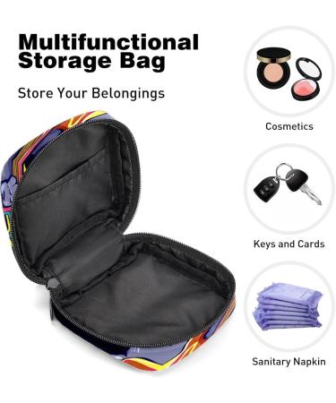 Shop Stylish Women's Storage Pockets & Sustainable Period Kits - Guitar Pattern | Eco-Friendly Feminine Product Bag - Buy Online on GoSupps.com