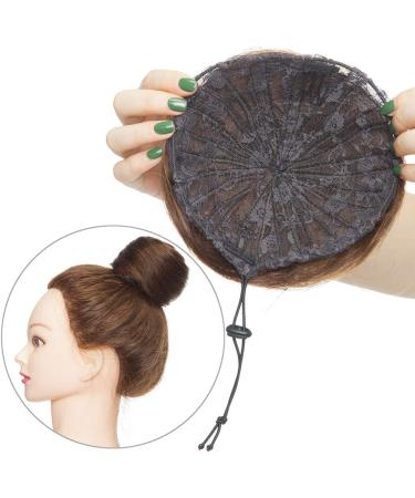 Human Hair Scrunchies Buns Updo Hairpieces #4 Medium Brown (30g) - Buy Online on GoSupps.com