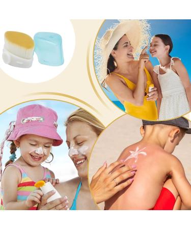 Kids Sunscreen Brush Precise Control Sunblock Applicator for Kids with | Portable Cosmetic Brushes Quick-Drying Fiber Bristles for Even Application Beige - Buy Online on GoSupps.com