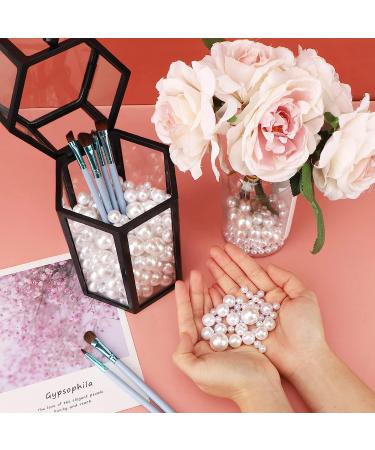 SUREAM 250PCS Floating Beads for Centerpiece  Artificial No Hole White Vase Pearls and 2300PCS Water Gel Bead for Valentine's Day Candle  Wedding  Birthday  Brushes Holder  Multipurpose Use 8/14/20mm White 8mm 14mm 20mm - Buy Online on GoSupps.com