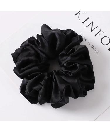 6-Piece Big Satin Silk Scrunchies Hair Set | No Damage Ponytail Holder Ties - Buy Online on GoSupps.com