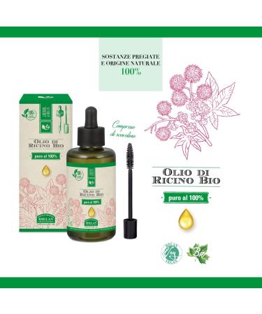 Helan Castor Oil Organic Pure Cold Pressed for Eyelashes and Eyebrows Apples Cuticoles 100 ml - Buy Online on GoSupps.com