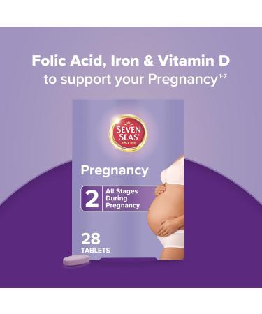 Seven Seas Pregnancy 2 with Folic Acid - Complete Nutrition for All Stages - Buy Online on GoSupps.com