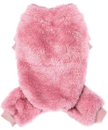 X-Small Pink Dog Sweater Coat Pajamas Christmas Apparel for Small Medium Dogs - Soft Warm Holiday Outfits - Buy Online on GoSupps.com