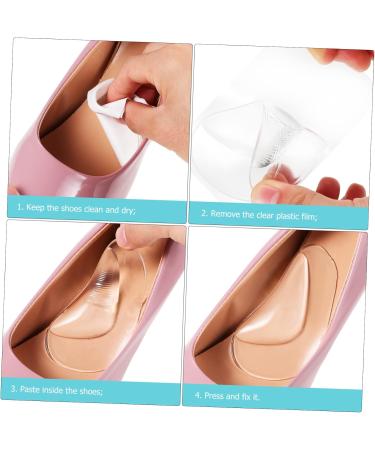 4 Pairs Silicone Mat Arch Cushions | Arch Insert Support & Forefoot Pads for Women & Men | Comfort & Pain Relief for High Heels & Everyday Shoes - Buy Online on GoSupps.com