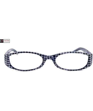Shop Scottish Premium Reading Glasses - Fashionable Black Houndstooth Readers +1.25 to +3.00 - International Shipping Available - Buy Online on GoSupps.com